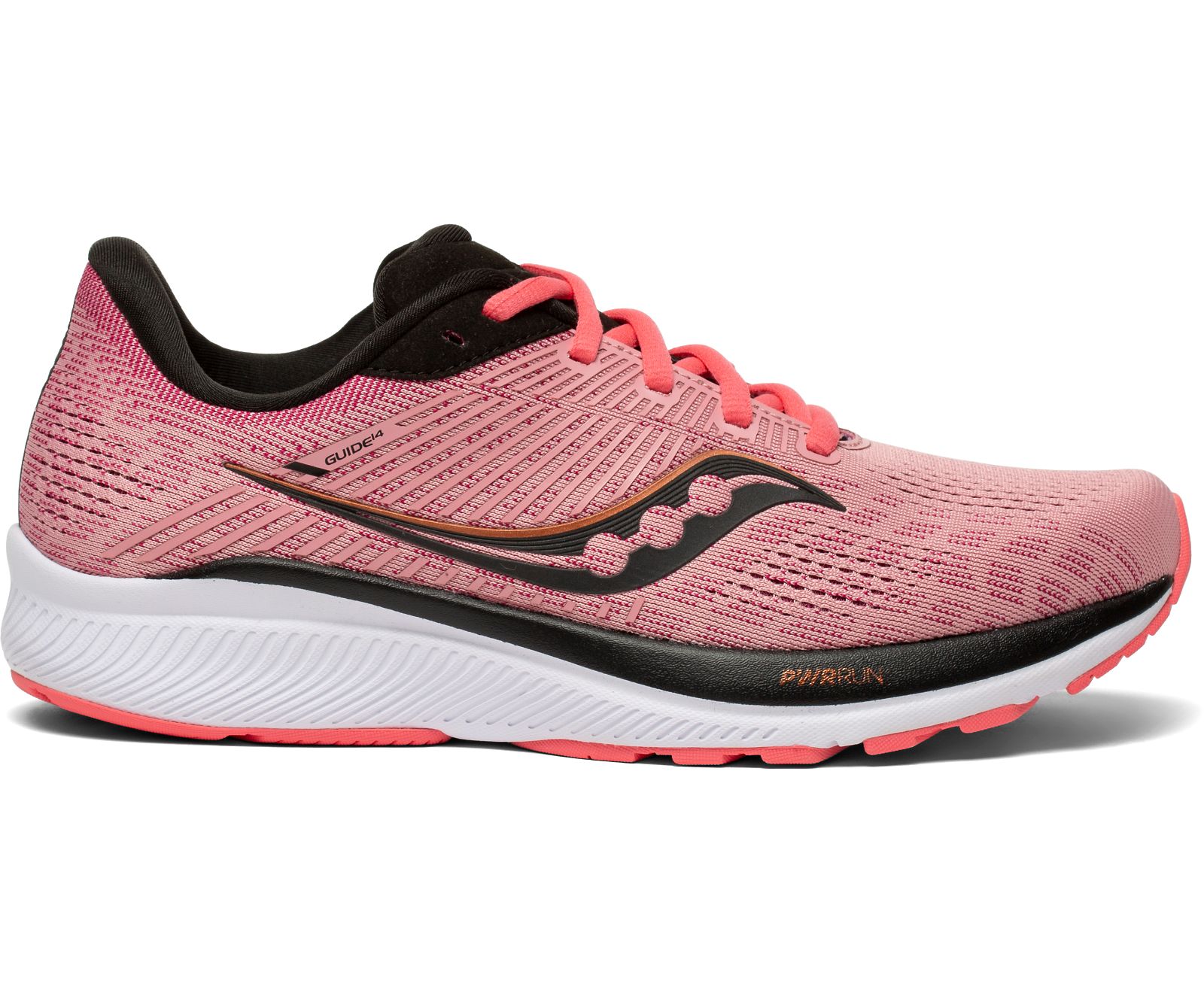 Saucony Guide 14 Löparskor Dam Rosa Svarta | Sverige 941ILH